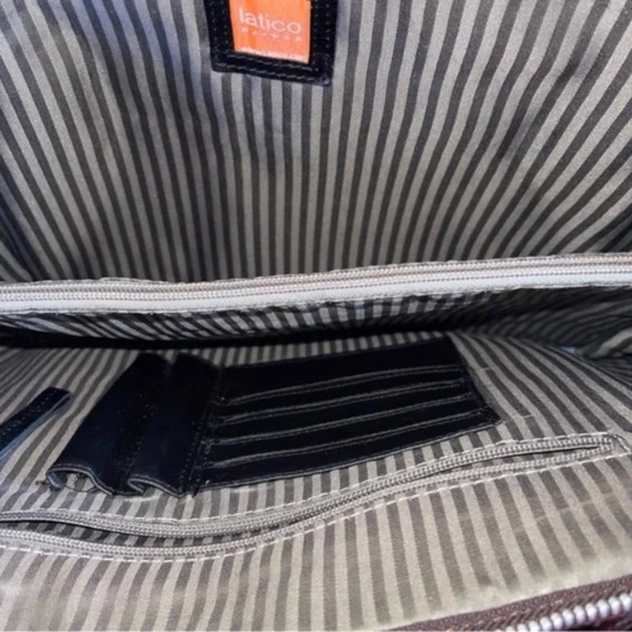 latico brown leather computer bag - Picture 10 of 11